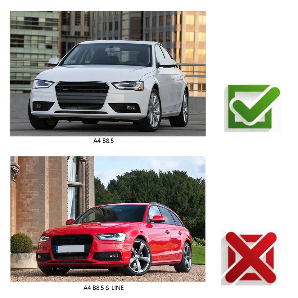 BUMPER GRILLES for AUDI A4 B8.5 Honeycomb