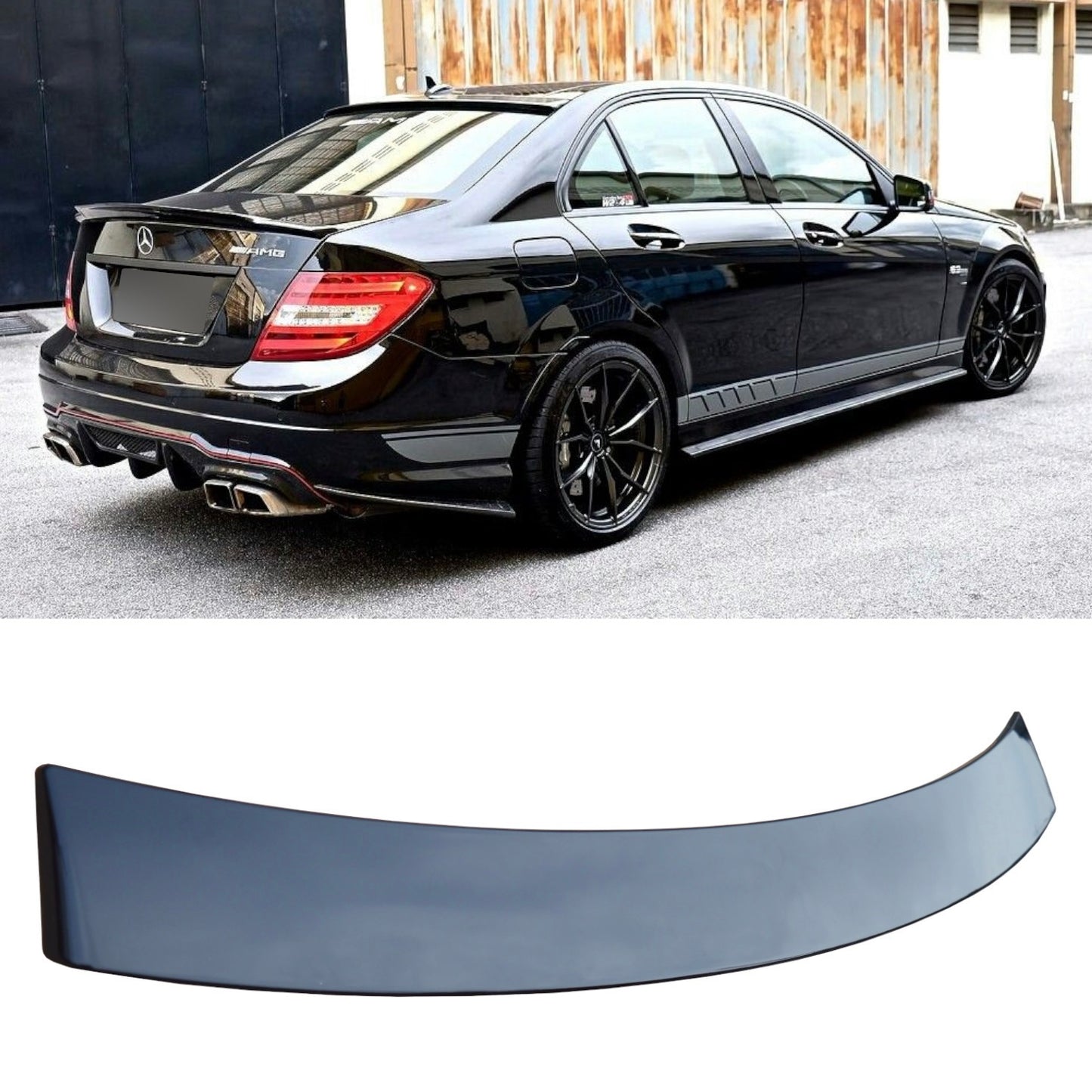 KROVNI SPOJLER za Mercedes C-Klasa W204 2007.-2014. Piano Crni