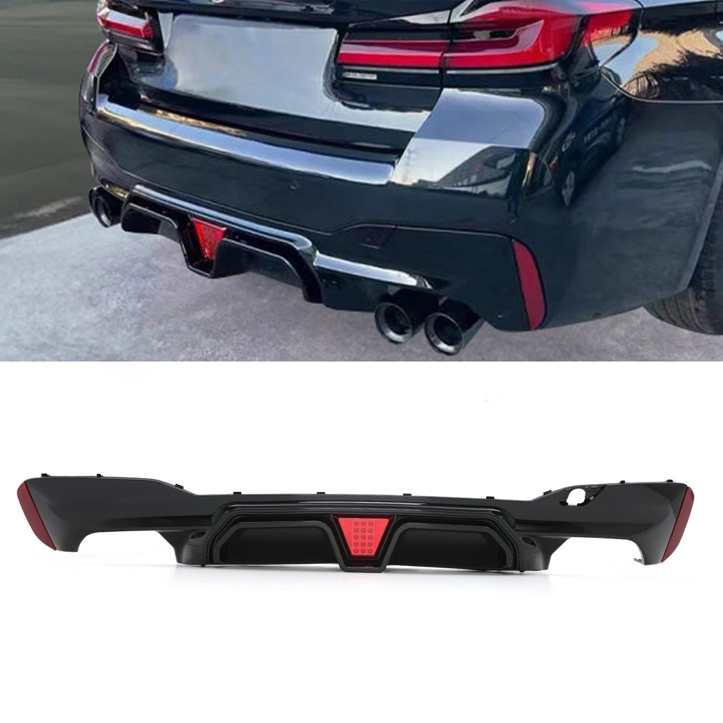 BMW G30 G31 STRAŽNJI DIFUZOR Competition M5 sa Stop svijetlom