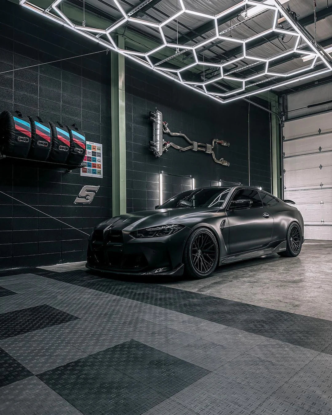 Hexagon LED Rasvjeta za garaže i radionice 244x485cm