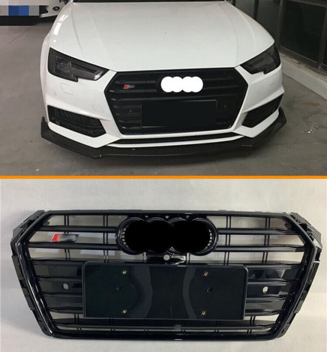 Radiator grille for Audi A4 B9 S4 Look S-Line Grill Piano black