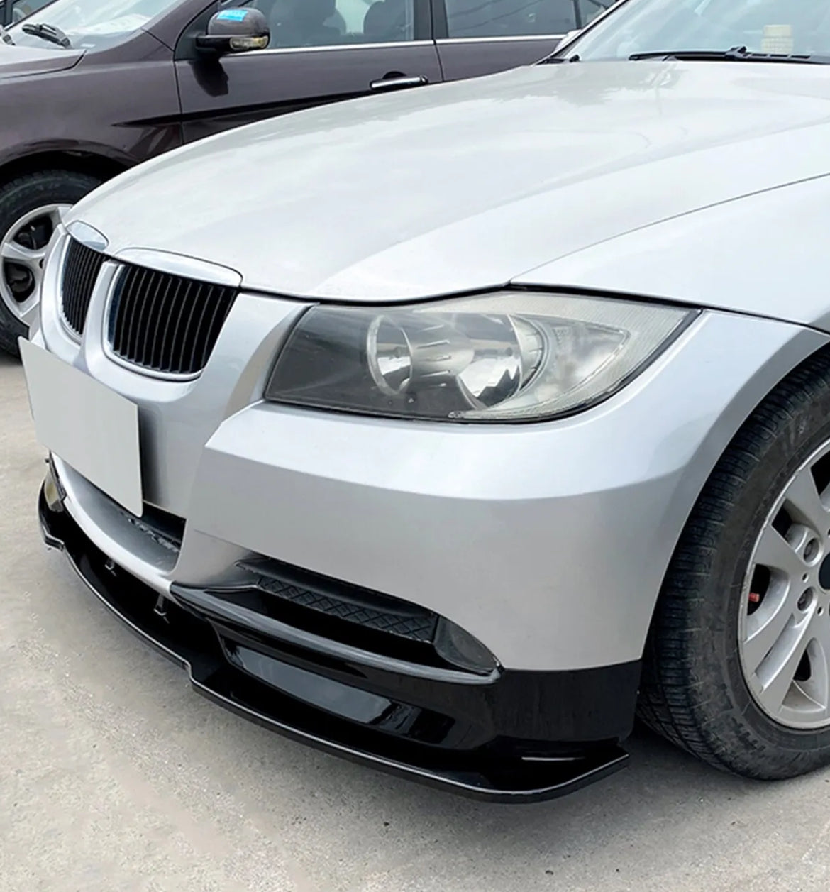 BMW E90 E91 05-08 Pre-LCI Front Lip Piano Black Standard Bumper