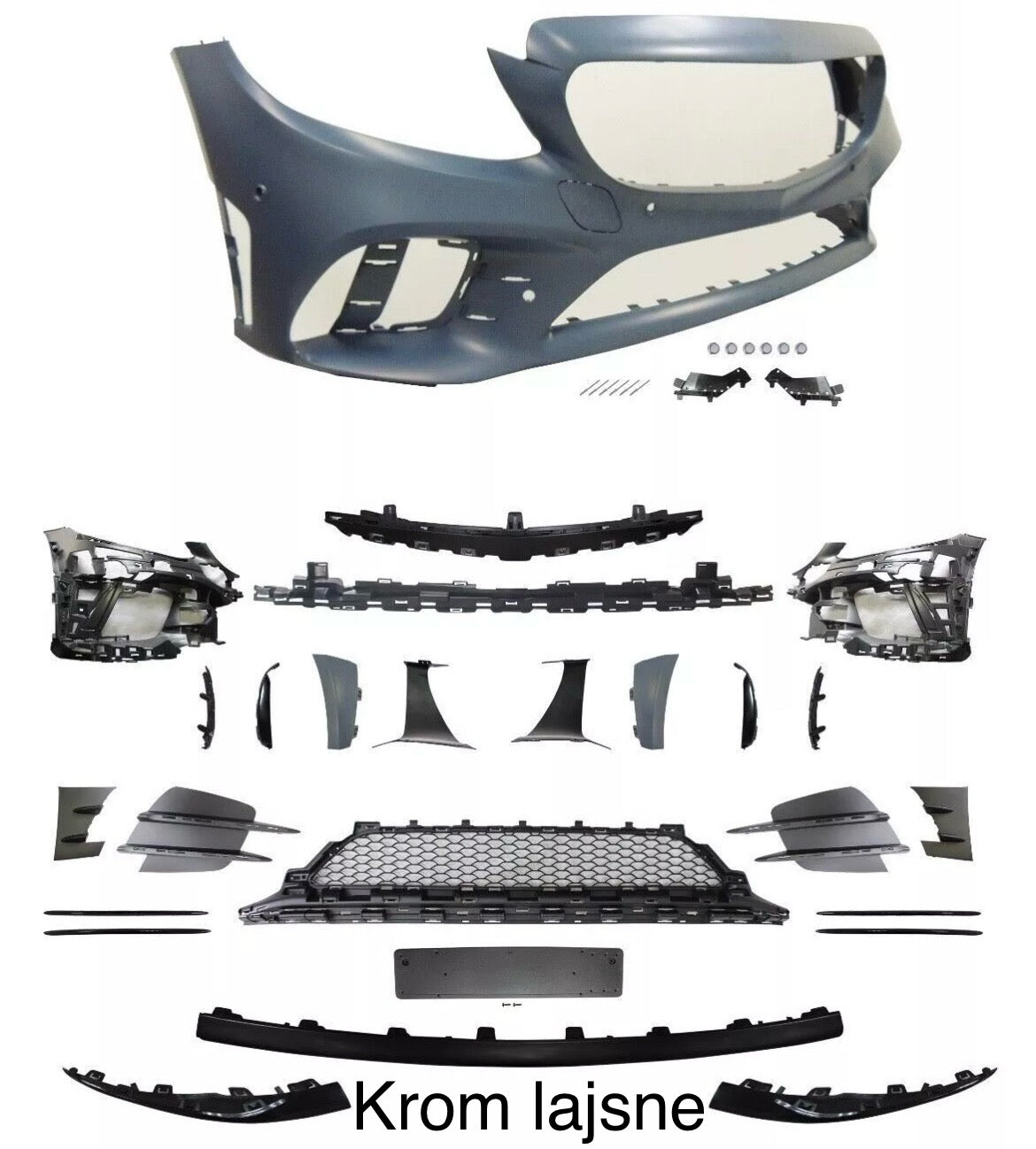 Mercedes W205 Facelift AMG Line front bumper (2018-2022)