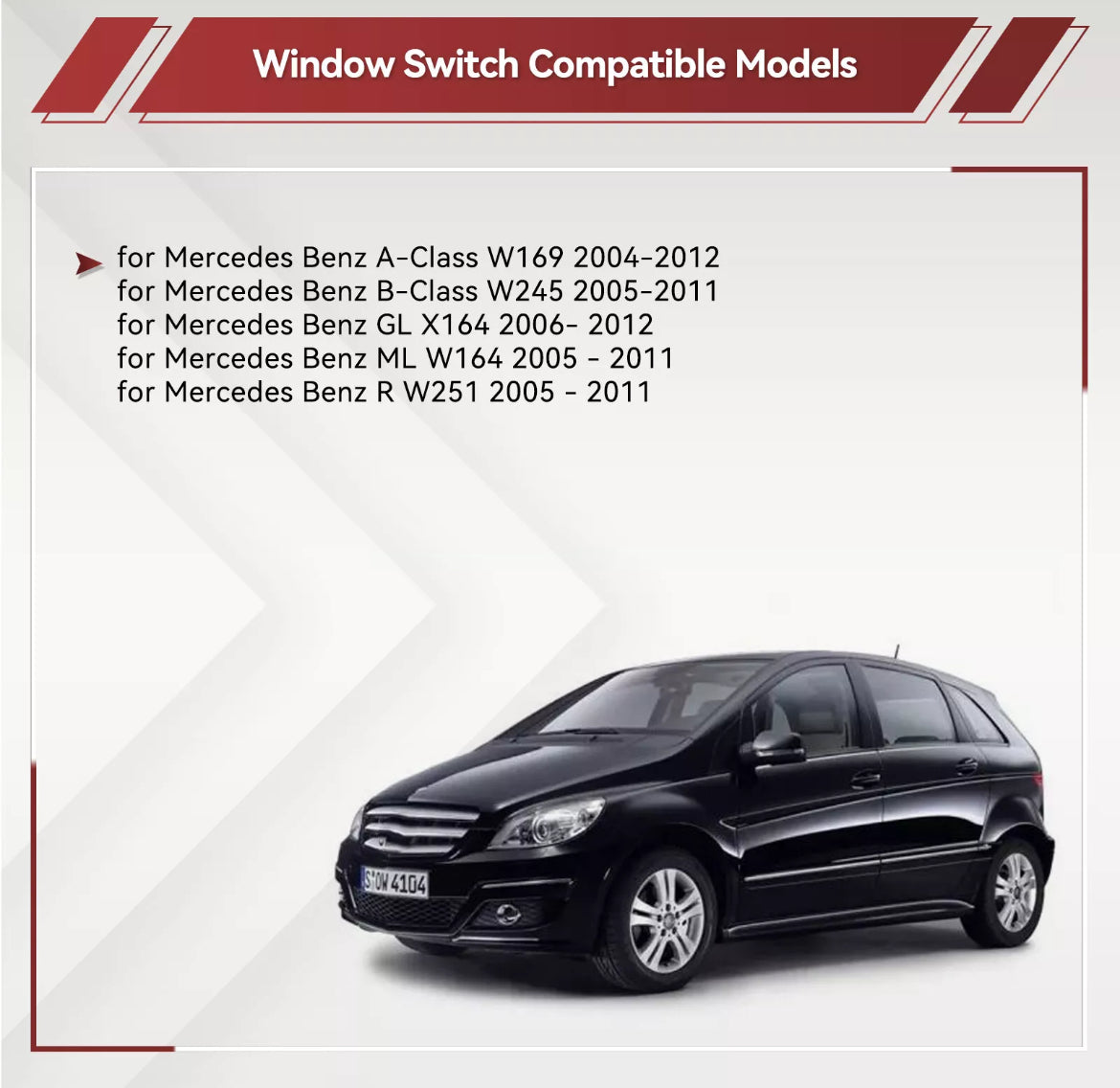 Prekidači podizača prozora Mercedes A-Klasa W169, B-Klasa W245