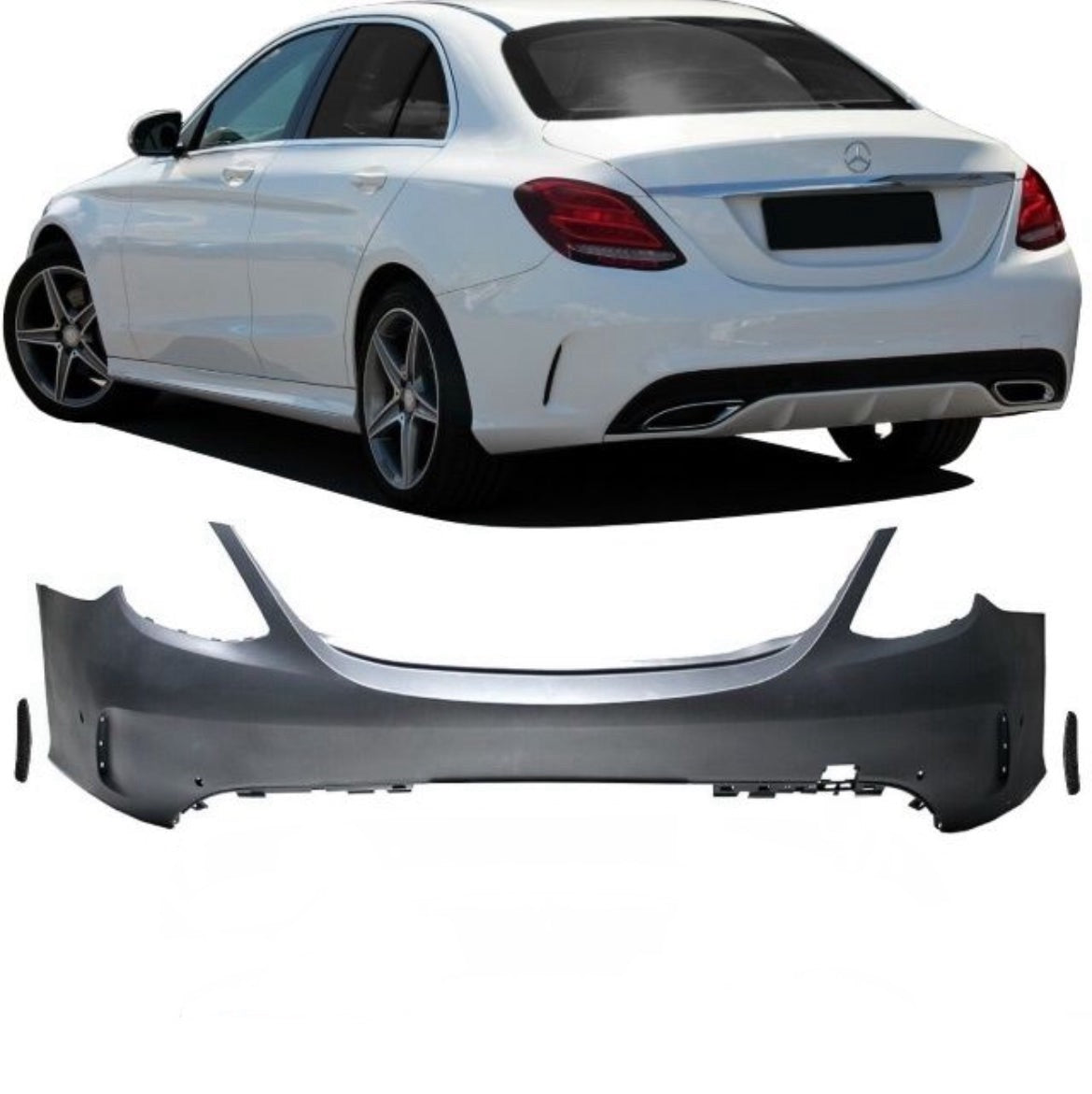 Mercedes W205 AMG Line Rear Bumper