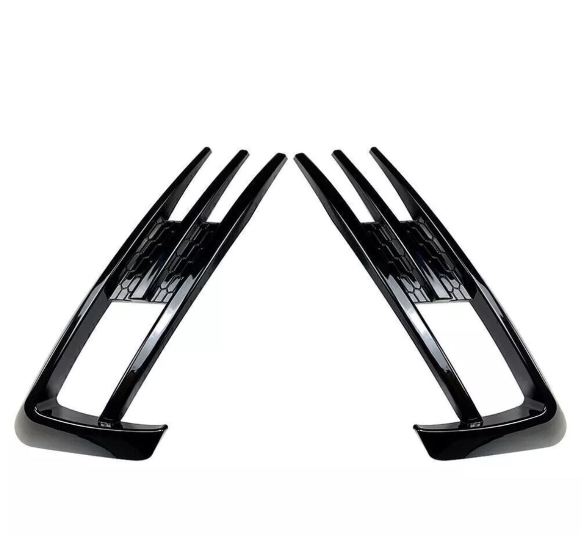 Decorative strips around fog lights for VW GOLF 7 Black