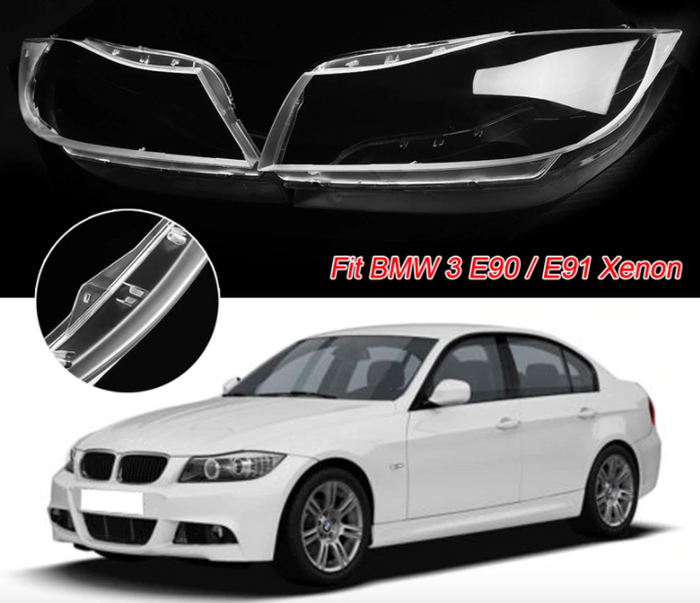 BMW E90 E91 LCI Pokrovi žarometov Steklo žarometov