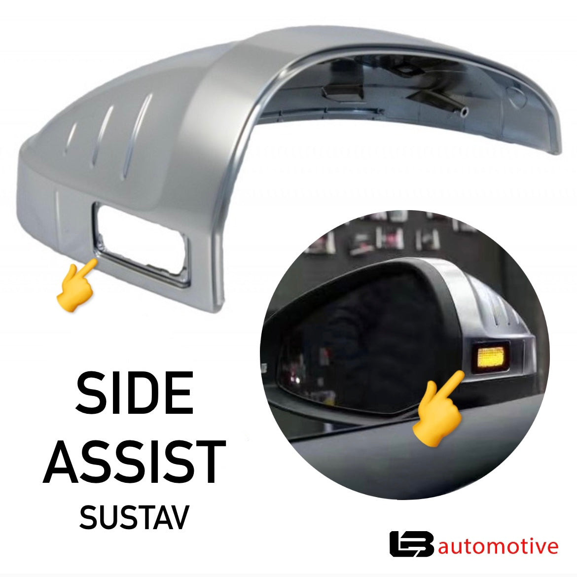 Mirror covers for AUDI A4 B9 / A5 F5