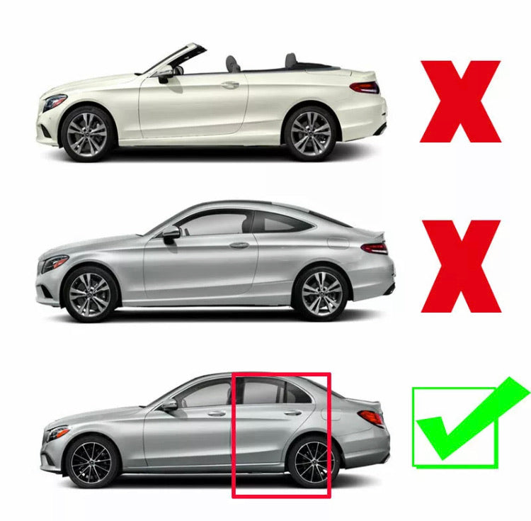 Mercedes C Class W205 Spoiler Piano Black