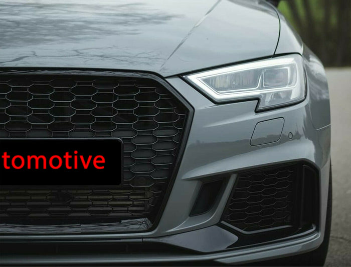 RS3 GRILL for AUDI A3/S3 8V Facelift BLACK GLOSSY
