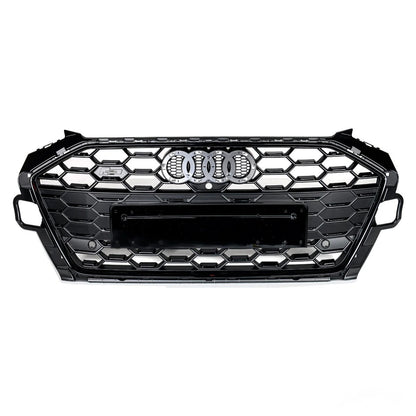 RS4 Style Grill prednja maska za Audi A4 B9 B9.5 Facelift 2020.-2024. Crna