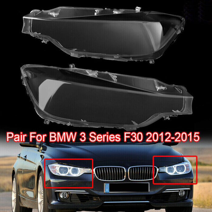 Pokrovi žarometov za BMW F30 F31 Steklo žarometov 2012-2015.