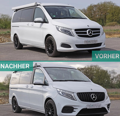 Mercedes V-Klasa W447 Panamericana Grill Rešetka hladnjaka Piano Crna