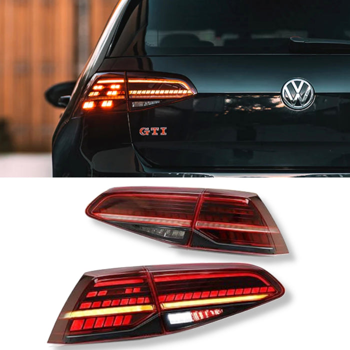 VW GOLF 7 LED zadnje luči 7,5-inčni dinamični smerniki