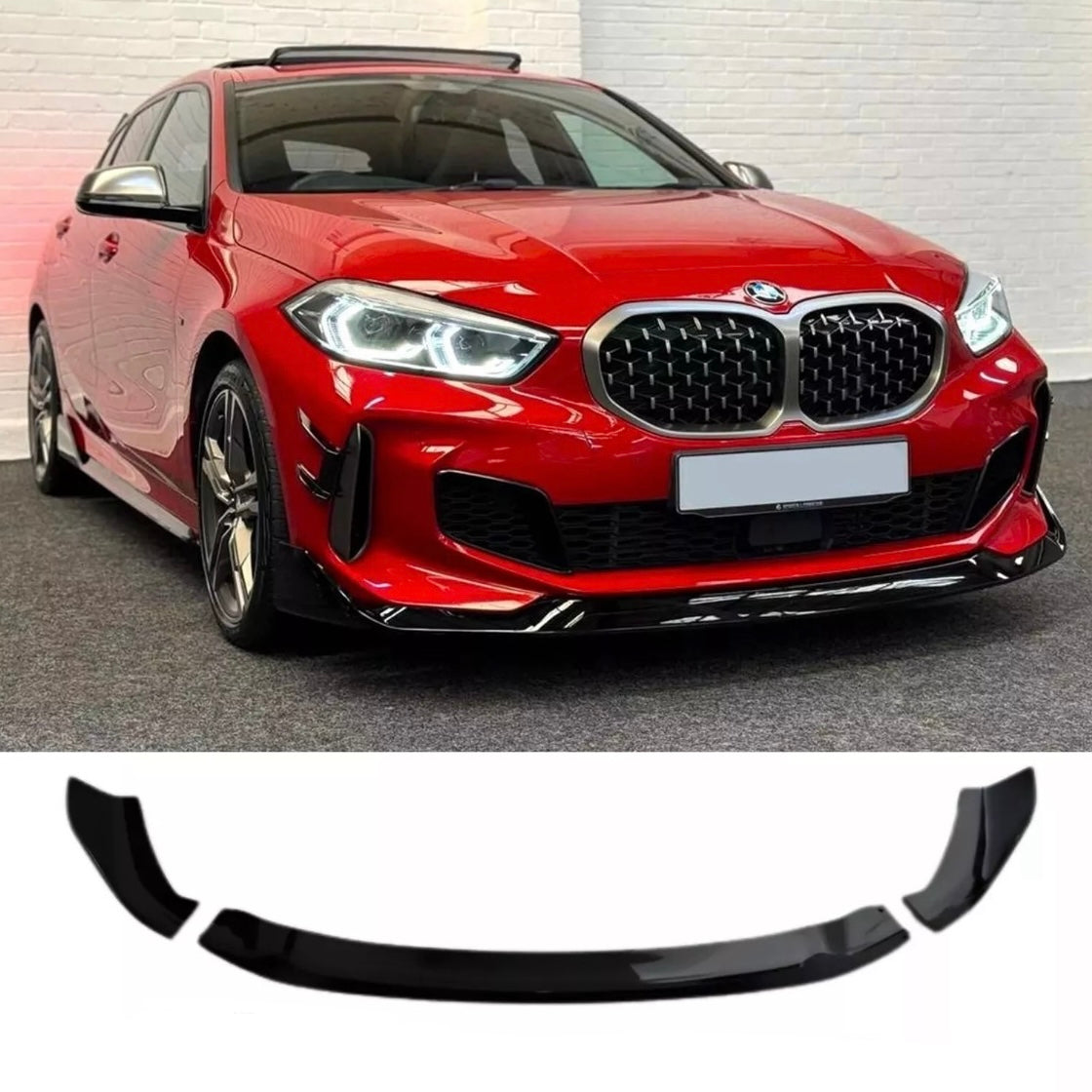 Prednji lip za BMW Serije 1 F40 Crni sjaj