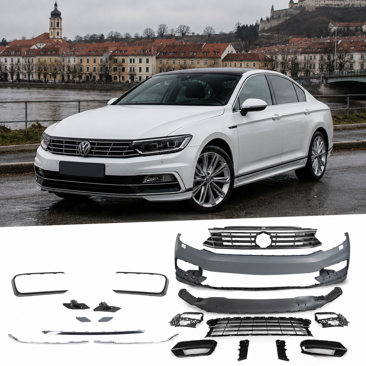 R-Line prednji branik za Volkswagen Passat B8 2015.-2019.