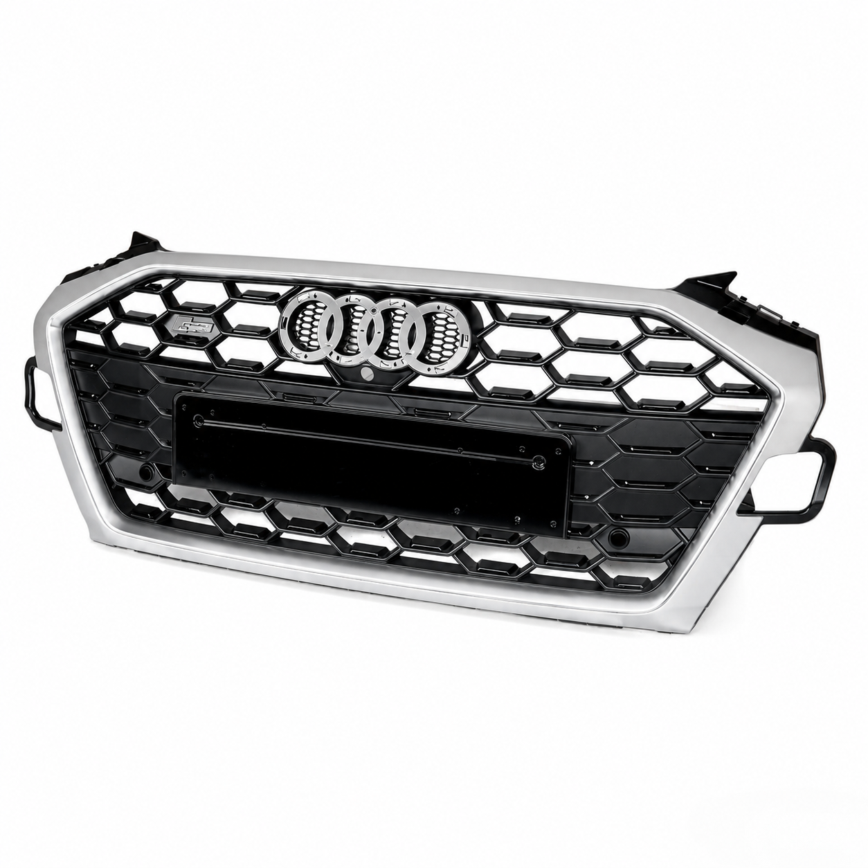 RS4 Style Grill prednja maska za Audi A4 B9 B9.5 Facelift 2020.-2024. Silver