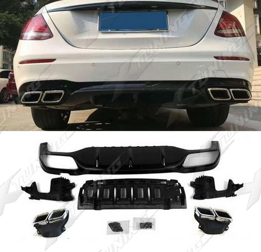 Zadnji difuzor za Mercedes E-razred W213 E63 AMG videz 2016-2020.