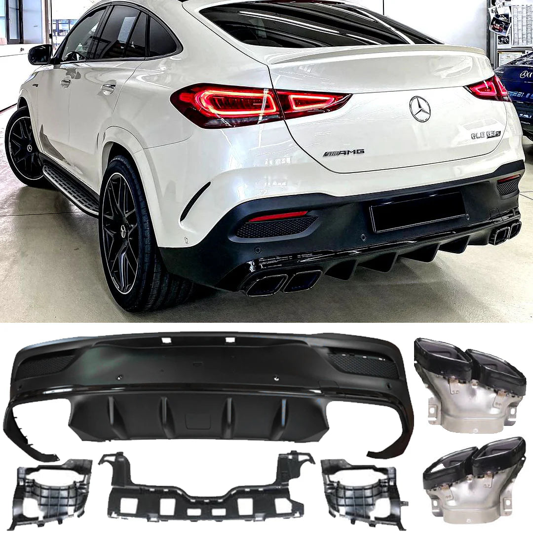 GLE 63 Stražnji difuzor za Mercedes GLE Coupe C167 sa nastavcima auspuha (2019.-danas)