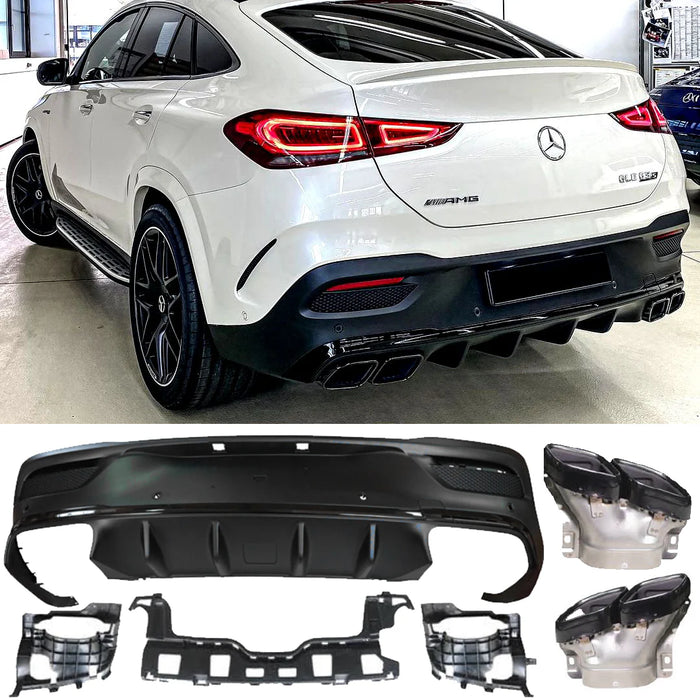 GLE 63 Rear Diffuser for Mercedes GLE Coupe C167 with Exhaust Tips (2019–Present)