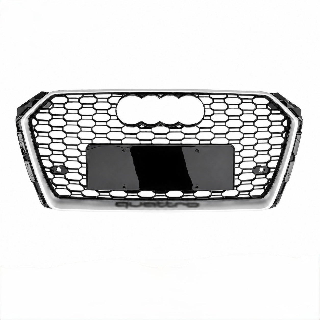 RS4 Style Grill prednja maska za Audi A4 B9 2015.-2019. Silver