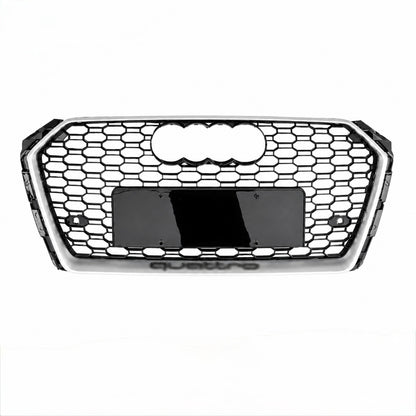 RS4 Style Grill prednja maska za Audi A4 B9 2015.-2019. Silver