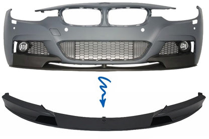 Prednji lip za BMW F30 F31 Piano crni Dvodjelni