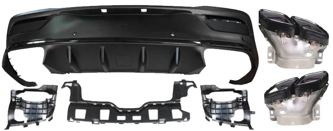 GLE 63 Stražnji difuzor za Mercedes GLE Coupe C167 sa nastavcima auspuha (2019.-danas)