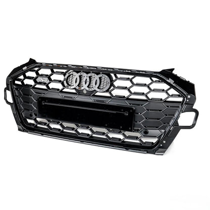 RS4 Style Grill prednja maska za Audi A4 B9 B9.5 Facelift 2020.-2024. Crna