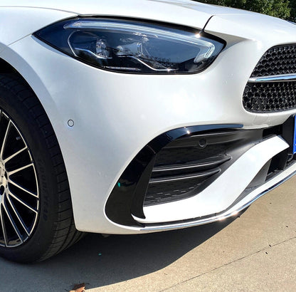 Lajsne prednjeg branika za Mercedes C-Klasa W206 S206 Piano Crna