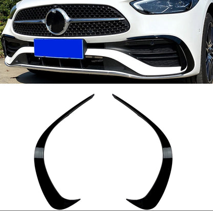 Lajsne prednjeg branika za Mercedes C-Klasa W206 S206 Piano Crna