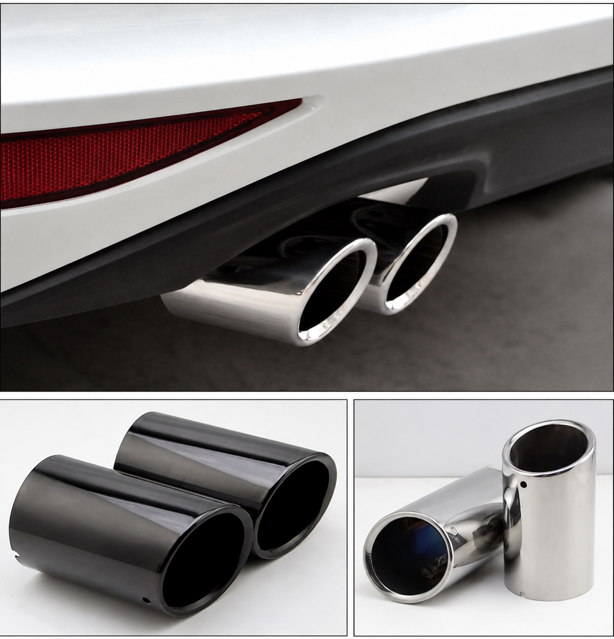Exhaust tips for VW Golf 6 / 7 / Tiguan