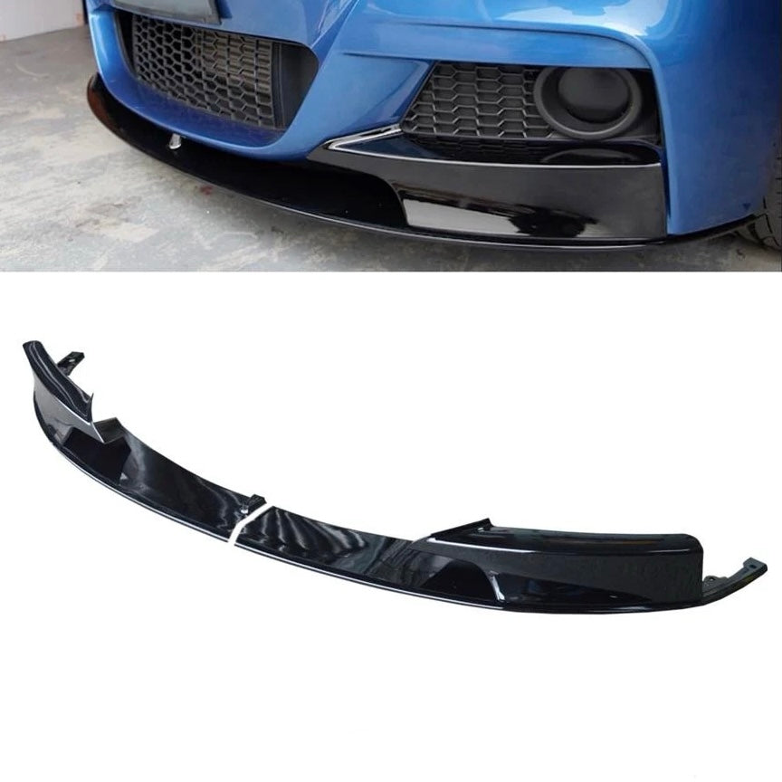 Front lip for BMW F30 F31 Piano black Two-piece