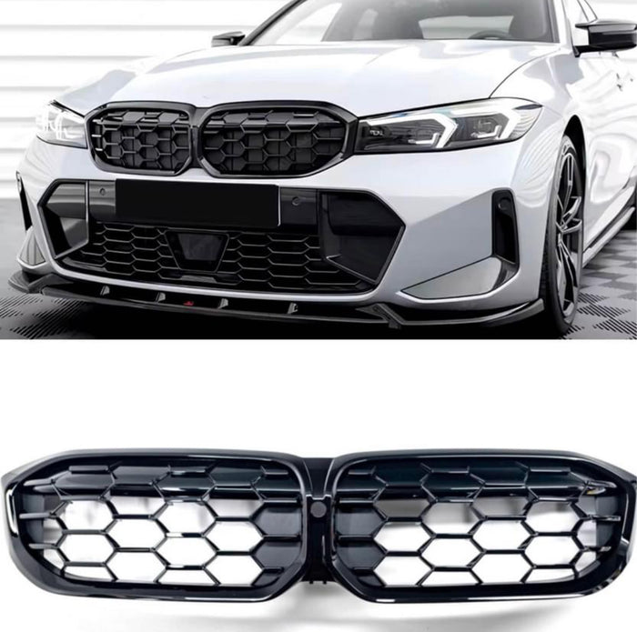 Diamantna maska ​​za BMW serije 3 G20 LCI G21 LCI sijajno črna