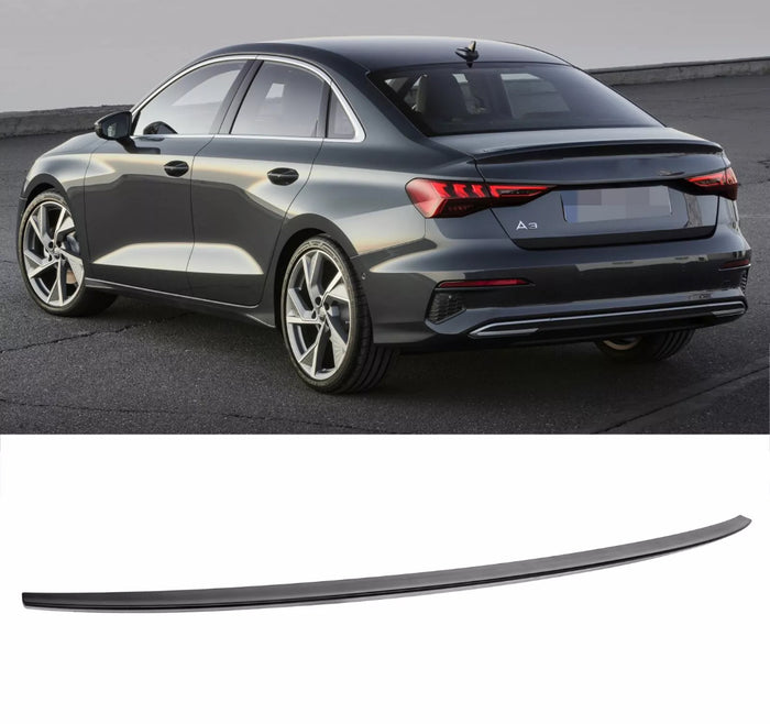 ZADNJI SPOJLER ZA Audi A3 8Y Limo, črn, sijajni, videz S Line