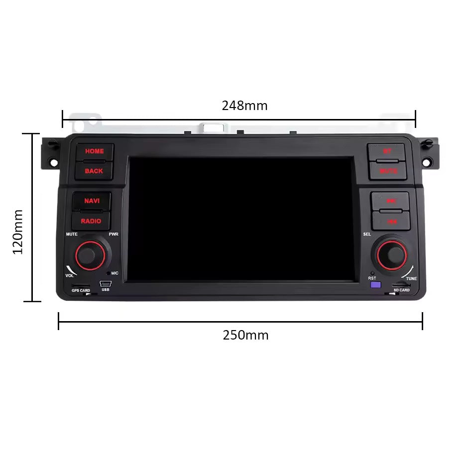 BMW E46 Multimedia Radio and Navigation Android 14, 2/32 gb, CarPlay, Android Auto, bluetooth, WiFi