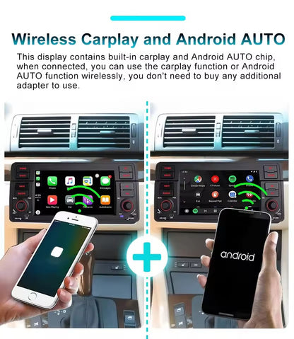 BMW E46 Multimedia Radio and Navigation Android 14, 2/32 gb, CarPlay, Android Auto, bluetooth, WiFi