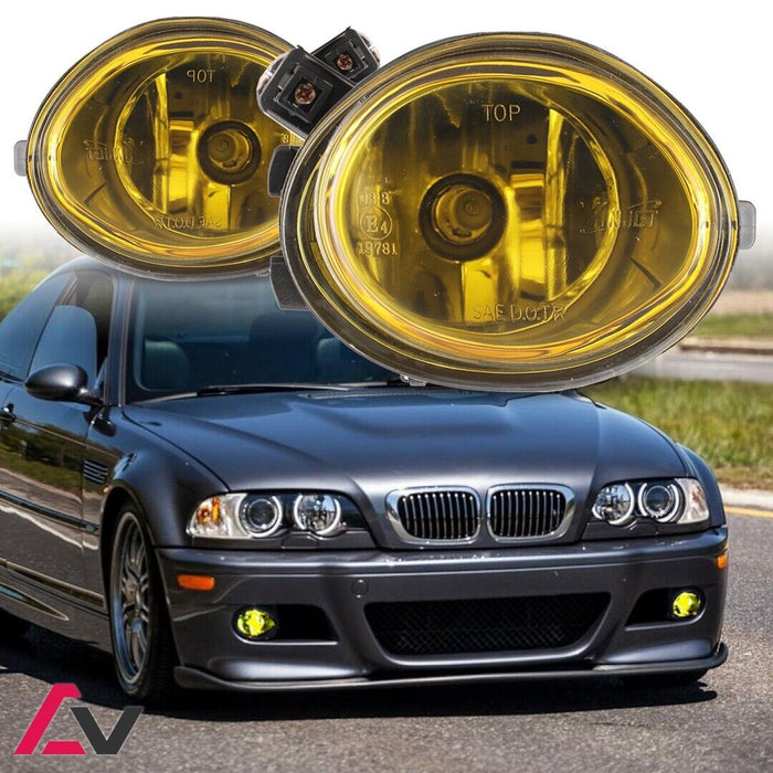 BMW E39 M5 E46 M-Tech Yellow Amber Fog Lights