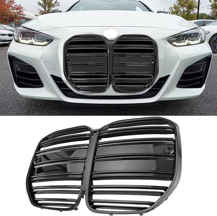 BMW G22 G23 maska ​​hladilnika M4 videz klavirsko črna