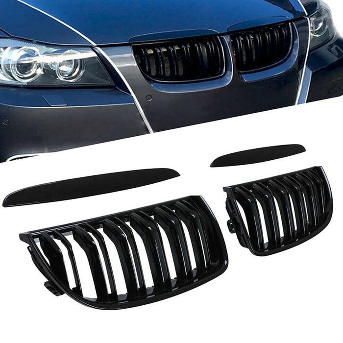 REŠETKA HLADNJAKA za BMW E90 E90 Pre-LCI Crna sjajna - LB Automotive - 120033