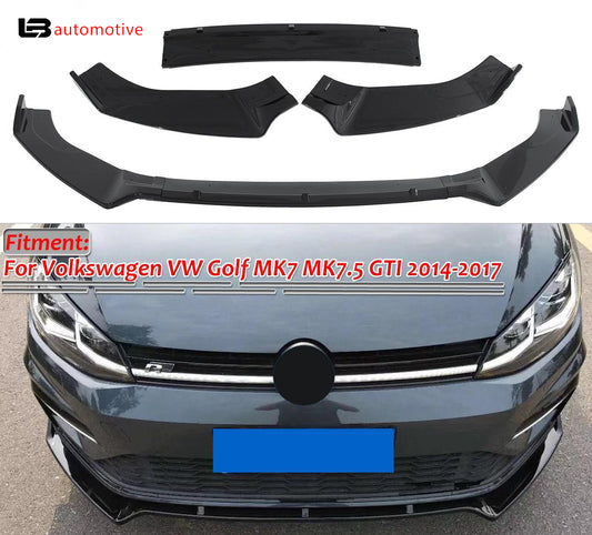 PREDNJI LIP za VW GOLF 7 / 7.5 Crni sjajni