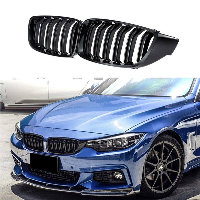 GRILL BUBREZI for BMW Series 4 F32 F33 F36 F80 F82 M4 BLACK SHINY