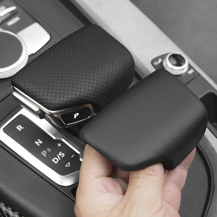 LEATHER GEAR SHIFT HANDLE WITH LINE A4 B9 A5 F5 Q5