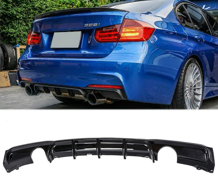 ZADNJI DIFUZOR za BMW F30 F31 Gloss Black 335i Look O--O